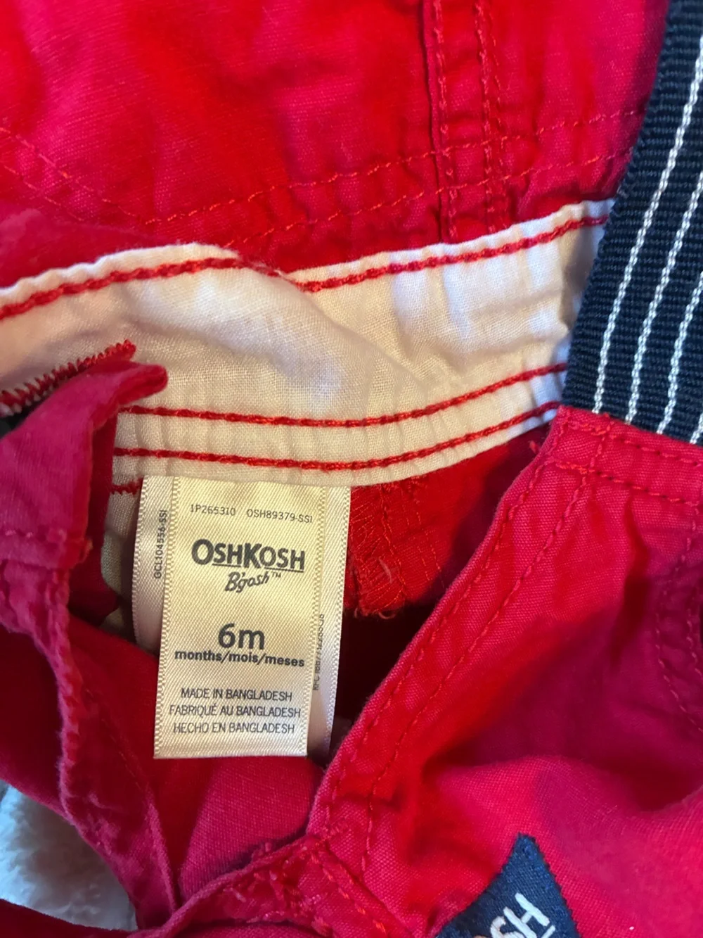 OshKosh 6M Short Overalls Outfit Set – Washed, Never Worn